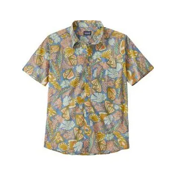 Pánská košile Patagonia Go To Shirt Men Flourish: Abundant Blue žlutá XL