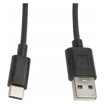 Datový kabel Kabel Lanberg USB - USB typ C 1 m černý