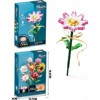 ostatní stavebnice Stavebnice 104 dílků Květina svítící Margaretka