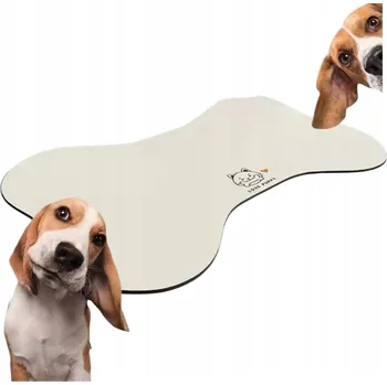 Miska pro psa Podložka pod misku z plastu Weltoro béžová 1 l