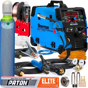 Svářečka Svářecí poloautomat SHERMAN MIG 200 HD MMA TIG 200A 230V 3v1
