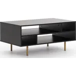 Konferenční stolek Nubia - černá / zlatobéžová