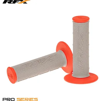 Nářadí na motocykly RFX Pro Series Dual Compound Gripy Grey Centre (šedá/oranžová) Pár FXHG2050099OR
