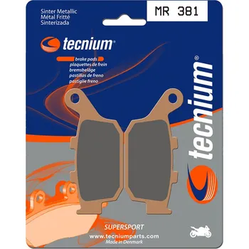 Nářadí na motocykly Brzdové destičky TECNIUM Street Performance Sintered Metal - MR 381 MR381