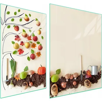 Obraz Skleněná ochranná deska na sporák 70x52 Zelenina