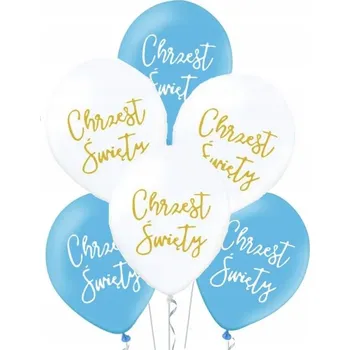 Balónek Balónky na křtiny 6 kusů Ch2