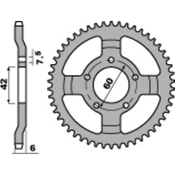 Nářadí na motocykly Ocelová standardní přední řetězová kola PBR 393 - 520 393.15.18NC