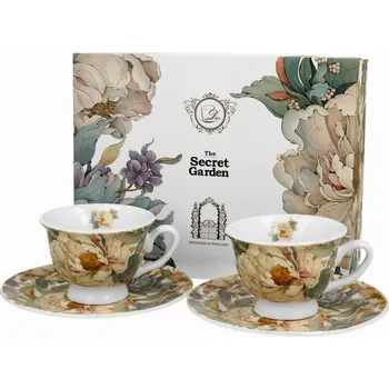 Duo 2 Šálky na espresso Royal PEONY WHITE
