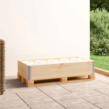 paleta Paletové nástavce 2 ks 80 x 60 cm masivní borové dřevo