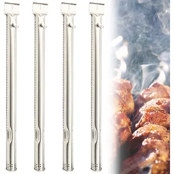 Příslušenství pro gril Sada 4 16palcových hořákových trubic BBQ plynového grilu pro Charbroil