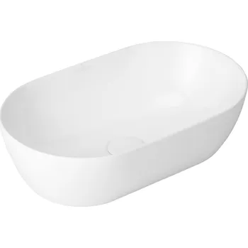 Umyvadlo Umyvadlo na desku asymetrické UPTREND Sparrow 50 cm bílé