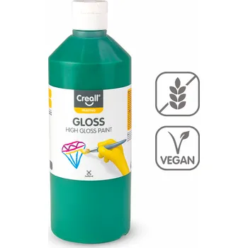 Speciální výtvarná barva Creall barva s vysokým leskem Gloss, 500 ml, zelená