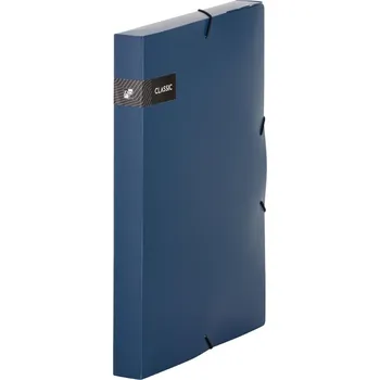 Archivační box Box na spisy A4 s gumou Classic - modrá