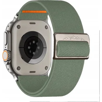 Řemínek na hodinky ELASTICKÝ ŘEMÍNEK PRO APPLE WATCH 2 3 4 5 6 7 8 9 SE ULTRA 42/44/45/49mm ZELENÝ