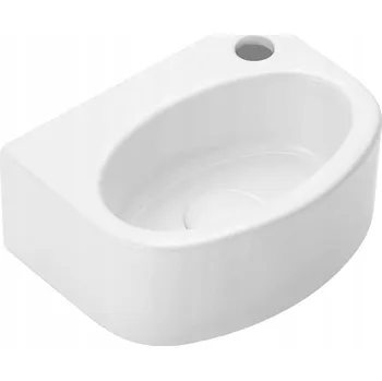 Umyvadlo Nástěnné umyvadlo půlkruhové uptrend Bambino 31x23,5x12,5 cm bílé TR41037