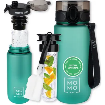 Láhev SOXO láhev na vodu lahev na pití 600 ml zelená