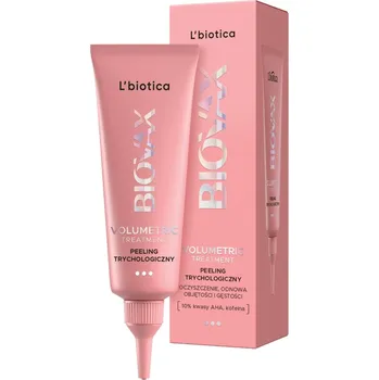 Vlasová regenerace L'Biotica Biovax Glamour Volumetic Treatment trichologický peeling 100 ml