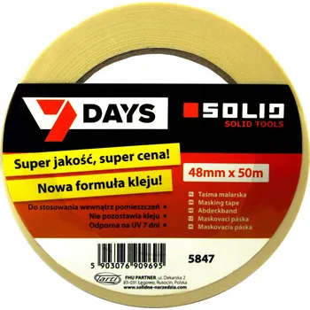 Lepicí páska SOLID MALÍŘSKÁ PÁSKA 7 DNÍ 48MMX50M 5847