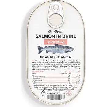 Fitness strava Losos ve vlastní šťávě - GymBeam Balení (g): 170 g