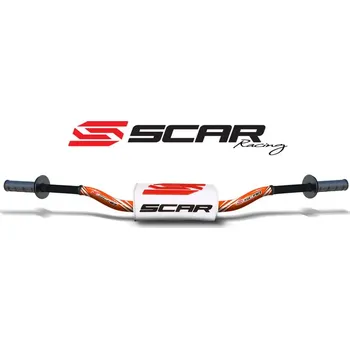 Nářadí na motocykly Řídítka SCAR O² McGrath/Short KTM - oranžová S9172OR-WH