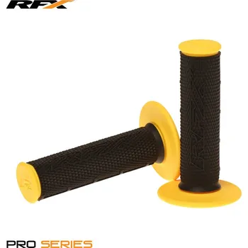 Nářadí na motocykly RFX Pro Series Dual Compound Gripy Black Centre (černá/žlutá) Pár FXHG2010099YL