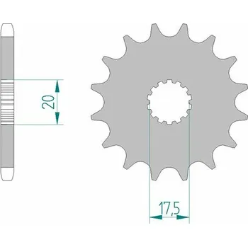 Nářadí na motocykly Ocelové standardní přední kolo AFAM 21202 - 428 21202-13