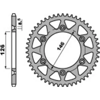Nářadí na motocykly Hliníkové ultralehké zadní kolo PBR 808 - 525 808.49.L
