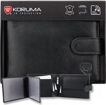 Peněženka Koruma peněženka z přírodní kůže černá - muž