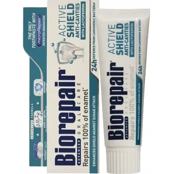 zubní pasta BIOREPAIR Active Shield zubní pasta aktivní ochrana s mátovou příchutí 75 ml