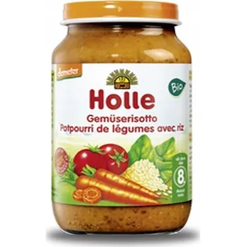 Holle Příkrm od 8 měsíců 220 g rýže, zelenina, brambory