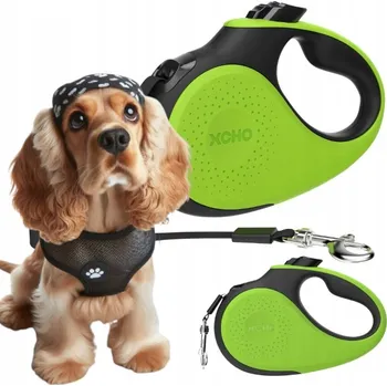 Vodítko pro psa VODÍTKO PRO PSA automatická Svinovací páska blokovací 5 m do 25 kg XCHO vel. M