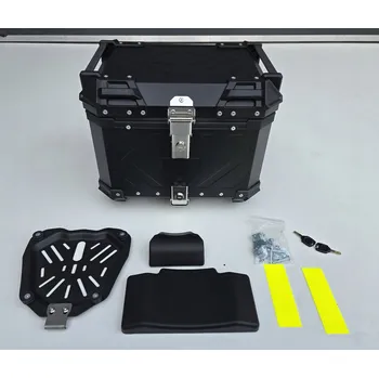 Zavazadlo na motocykl ALUMINIOWÝ CENTRÁLNÍ KUFR 45L Včetně montážní desky pro BMW Yamaha Honda Suzuki