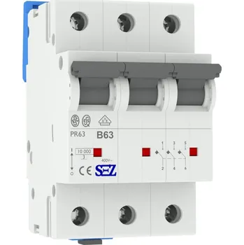 Jistič Jistič 3P B63A 10kA SEZ