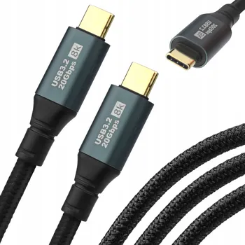 Datový kabel Kabel Sayus USB typ C - USB typ C 3 m černý