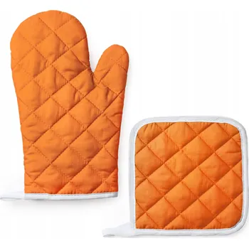 Chňapka Sada kuchyňská rukavice a chňapka oranžová – Skvělý dárek