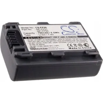 Baterie CS-FP50 pro Sony NP-FP30 DCR-HC17 HC19E HC21E HC22 HC23E HC24E