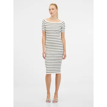 Dámské šaty Krémové dámské midi šaty ORSAY - Dámské Orsay šedá 3286266