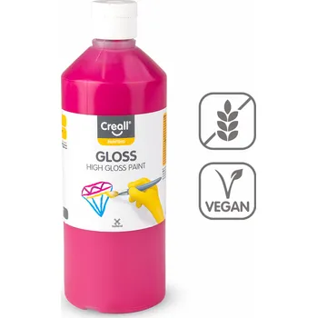 Speciální výtvarná barva Creall barva s vysokým leskem Gloss, 500 ml, magenta