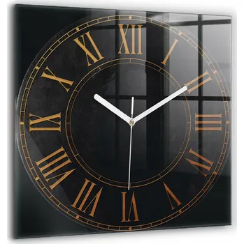 Hodiny Nástěnné hodiny Wallfluent černé 60 cm