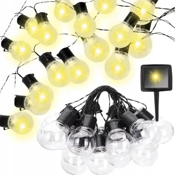 Venkovní osvětlení Venkovní Solární Girlanda do Zahrady, 20 LED, 5m, Solární Světla