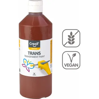Speciální výtvarná barva Creall transparentní barva Trans, 500 ml, hnědá