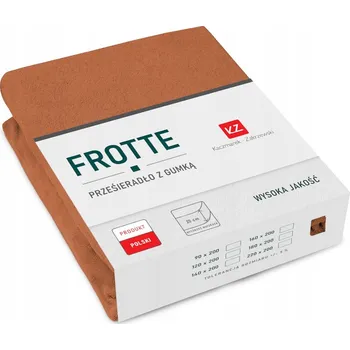 Prostěradlo Froté prostěradlo s gumou 200x220 rezavé SILNÉ