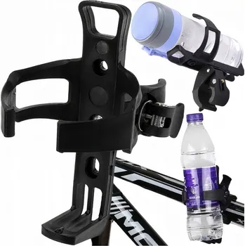 Košík na láhev Držák lahev na pití MEMFLOW , držák na láhev do kola, lahev na pití do rámu, černý
