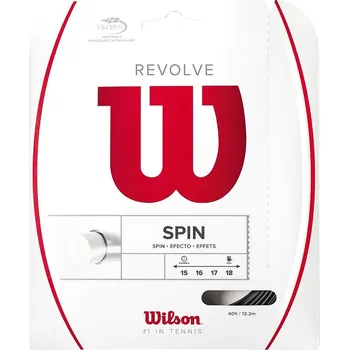 Struna na výplet tenisové rakety Tenisový výplet Wilson Revolve 1,25 mm - černý