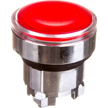 Schneider Electric Harmony XB4 Hlava tlačítka plochá s mechanismem push-push, červená LED, kovová, ZB4BH043