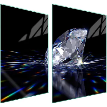 Obraz Skleněná ochranná deska na sporák 70x52 Diamant