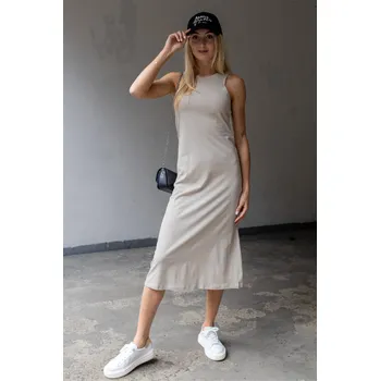 Dámské šaty Only dámské midi šaty May béžové Velikost: L