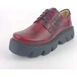 Dámské polobotky na platformě Barton 25106 vínové 38