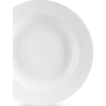 Talíř Talíř HLUBOKÝ na polévku porcelánový bílý klasický 24,5 cm 350 ml