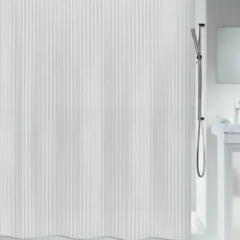 Spirella sprchový závěs TWILL, bílý, 120 x 200 cm, PEVA